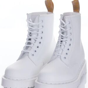 Dr. Martens - Vegan 1460 Bex Mono Optical White Kemble - Shoes